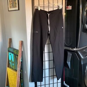 Figs Black Yola Skinny Scrub Pants Sz S